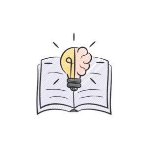 icone apprentissage continu pour les valeurs d'Hybride et Paillette organisme de formation en communication