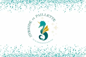 illustration pour article sur le nouveau logo d'Hybride et Paillette - formations en communication bienveillante